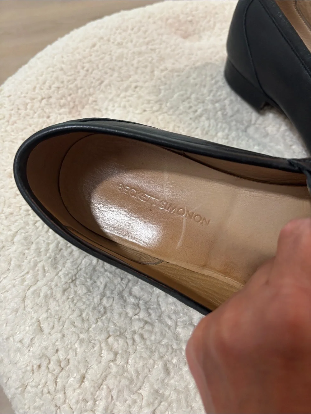 Beckett Simonon Black Leather Bit Loafers